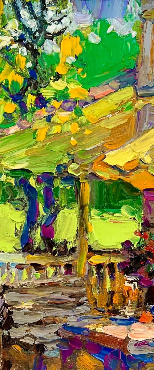 Garden Stillness, Morning Warmth by Dong Lin Zhang