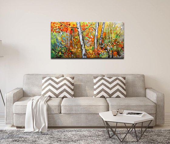 Where all Roads Meet Oil Landscape ORIGINAL ABSTRACT Tree Painting