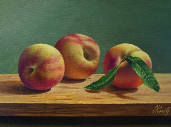 Still Life with Peaches
