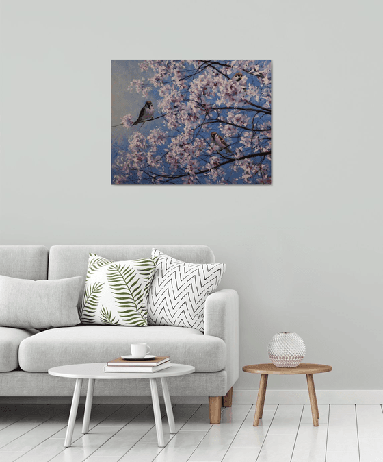 "Three Among the Flowers"