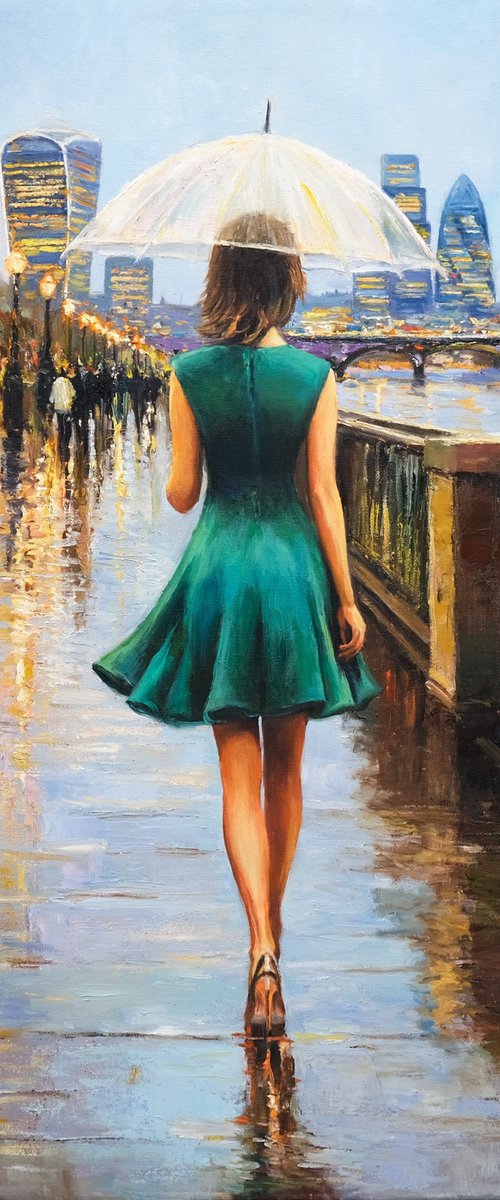 A Rainy Walk in London by Behshad Arjomandi