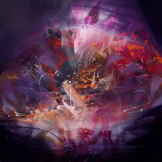 Nocturnal blossom abstract