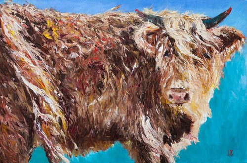 Highland Cow by Liudmila Pisliakova