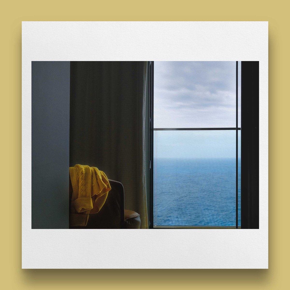 Landscape Photograph By Vincent Dupont-Blackshaw, 20 X 20", Yellow Cardigan, Original Artwork