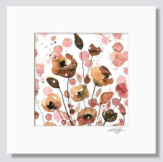 Floral Charm 5 - Abstract Flower Painting by Kathy Morton Stanion