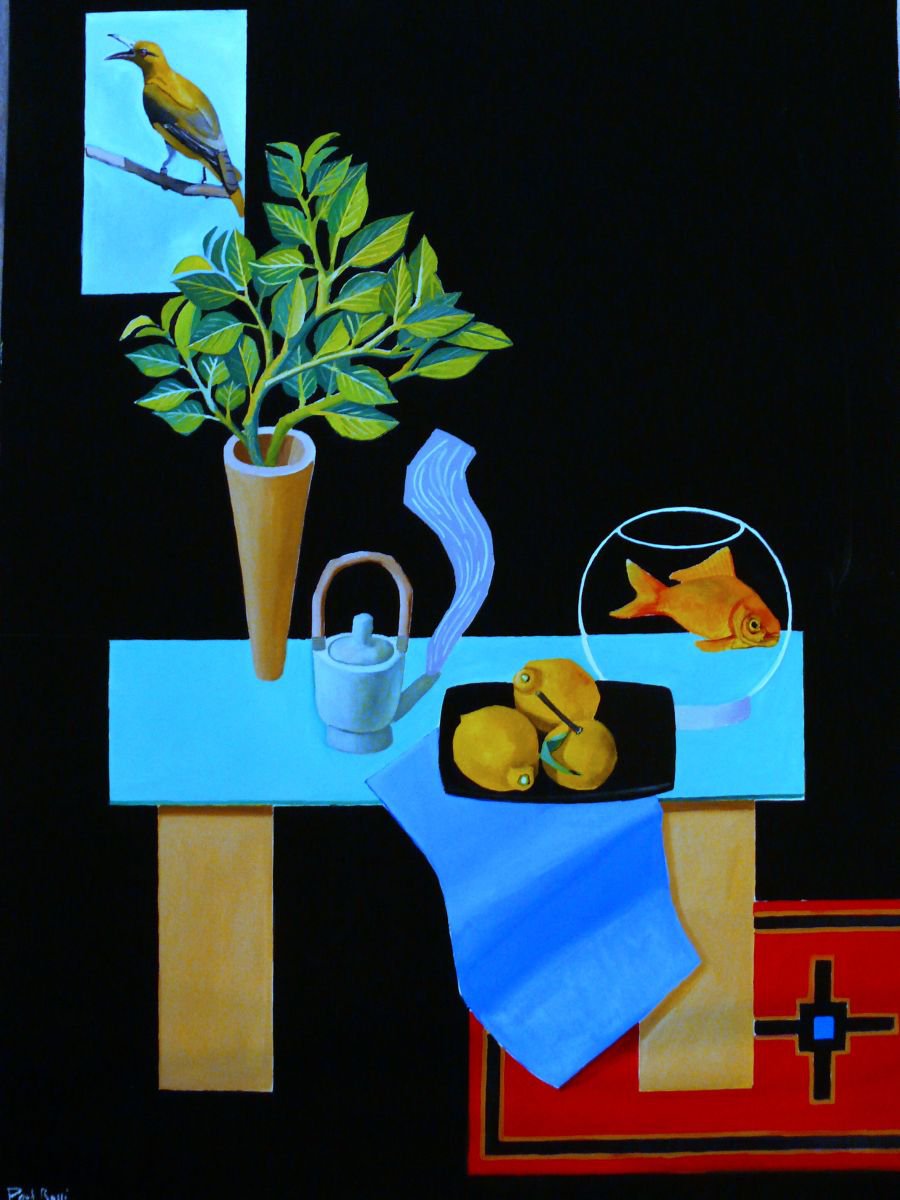 Still-Life with Golden Oriole by Paul Rossi