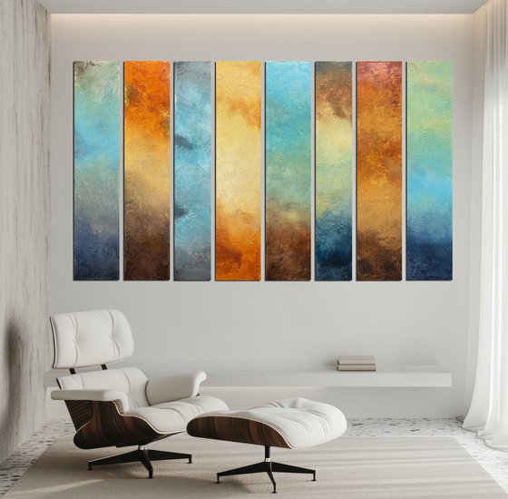 Pillars of colors - Landscapes