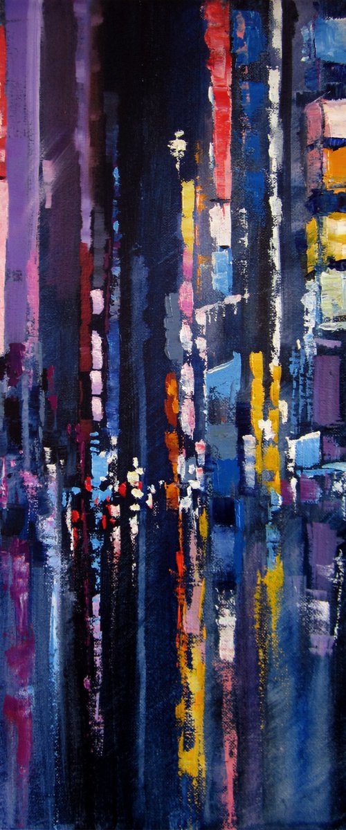 Night city lights by Aleksandr Neliubin