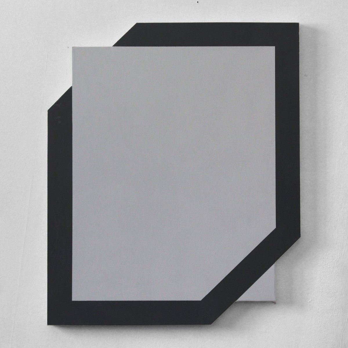 Geometric Abstract Acrylic Painting By Martin Singer, 16 X 19", 1R1B-15, Original Artwork