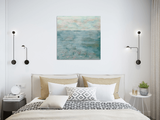 THE OYSTER PARK.70X70cm.3D canvas.