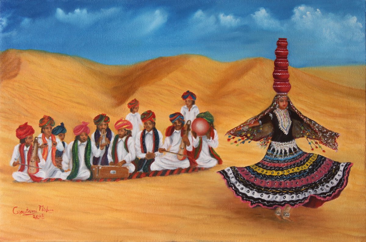 Culture of Rajasthan Desert - India by Goutami Mishra
