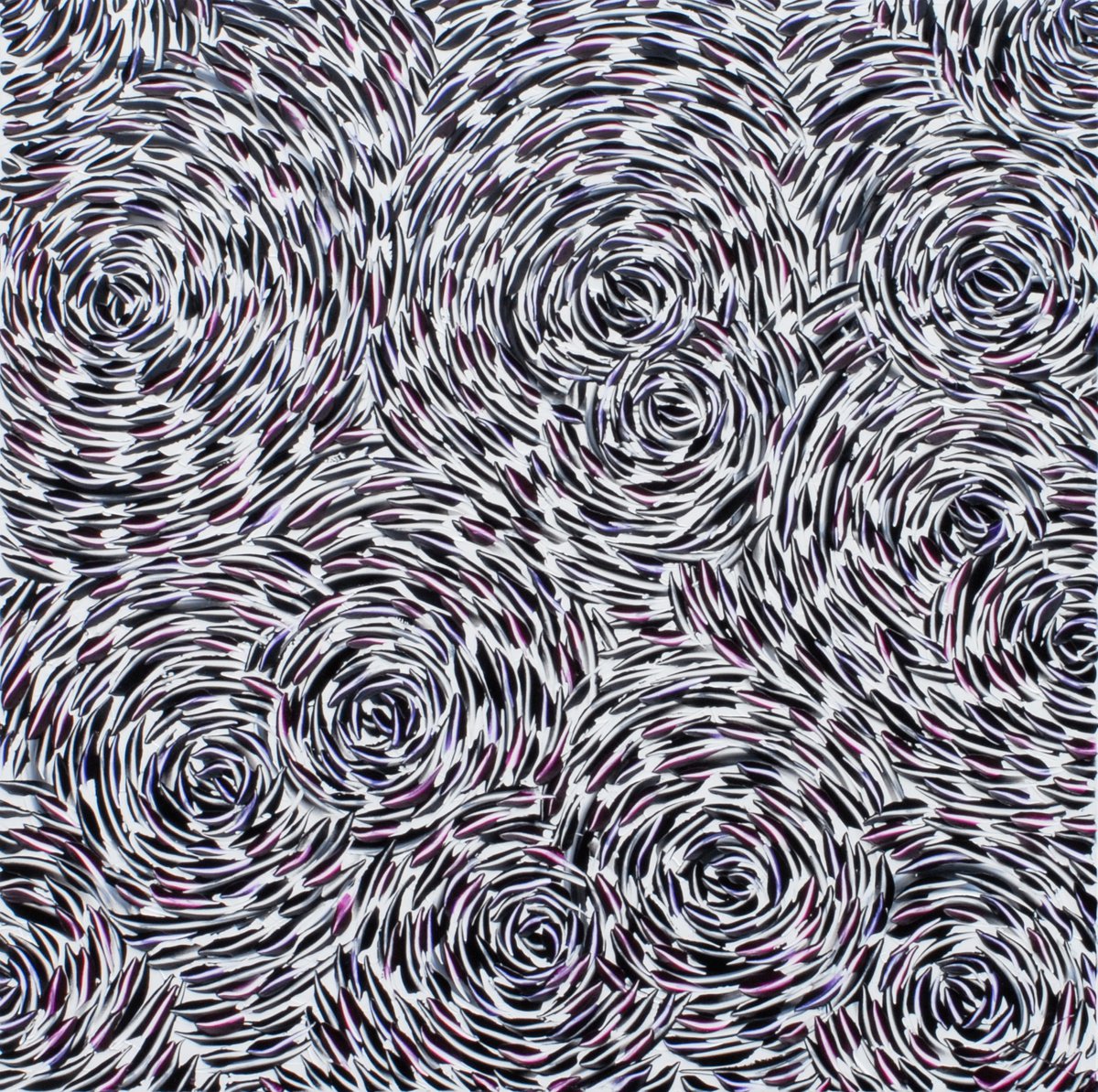 Organic Abstract Oil Painting By Bill Stone, 60 X 60, Hotspots, Original Artwork