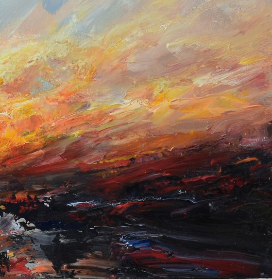 In the evening embrace