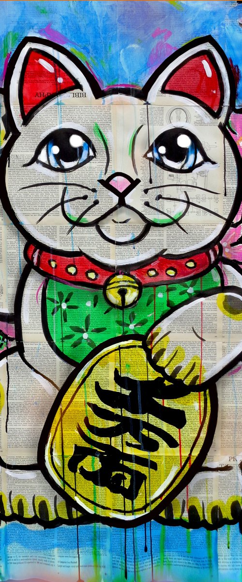 LUCKY CAT by Loui Jover