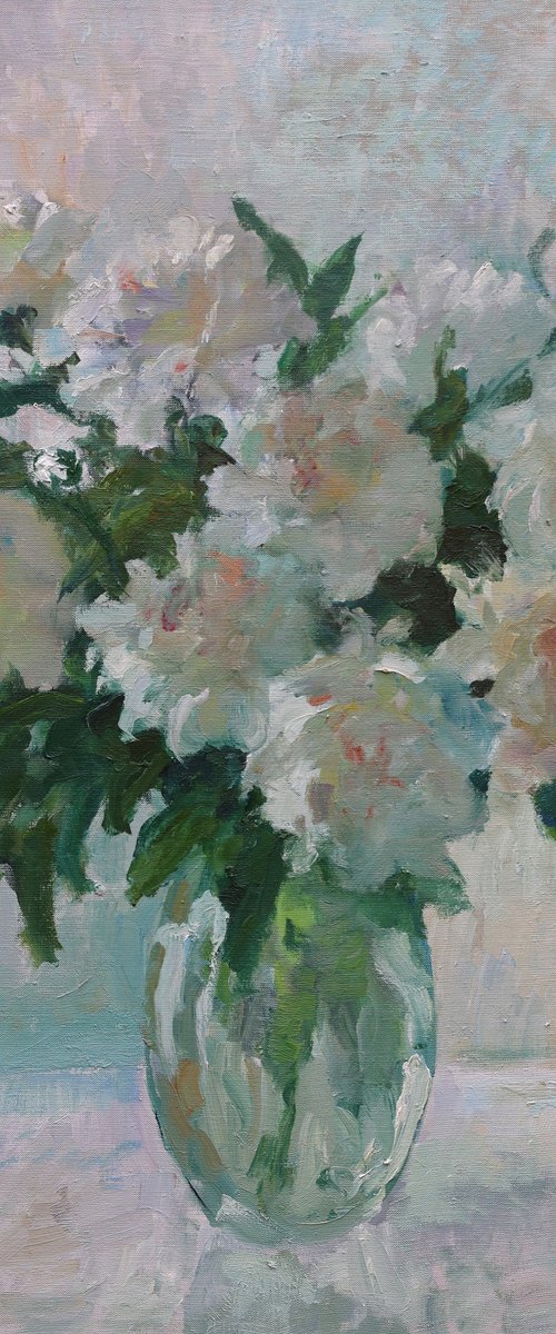 White Peonies by Artem Andreichuk