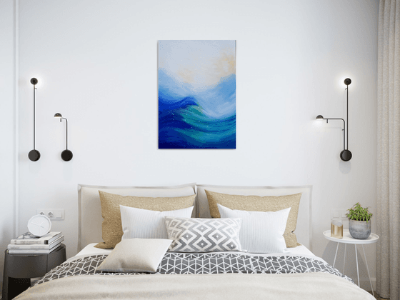 Turquoise wave (50x70cm)