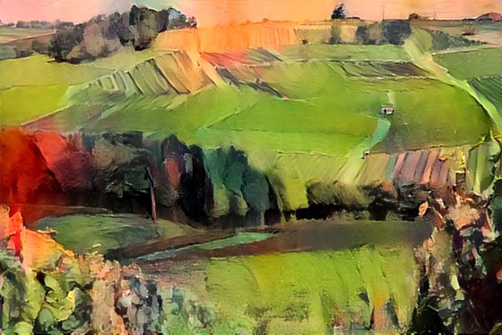 Burgundy's landscape N6