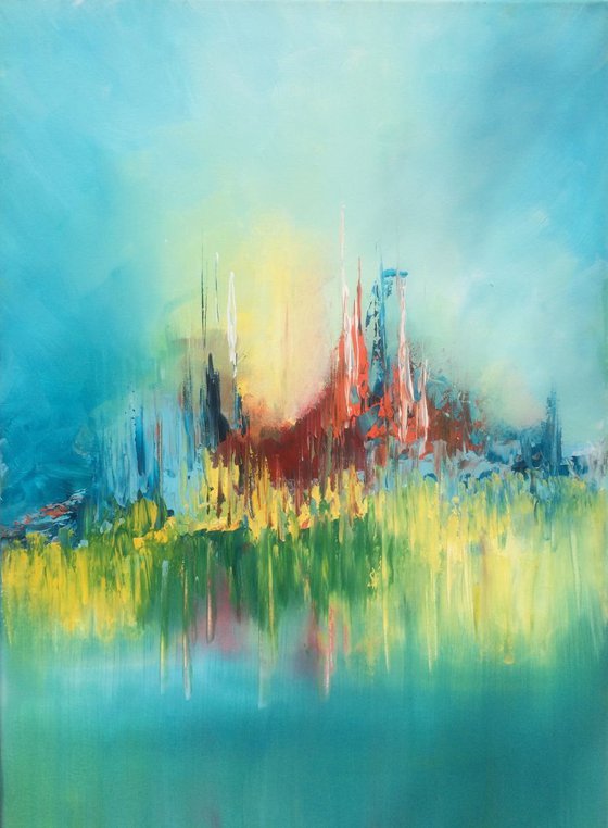 Colorful Life   , Acrylic Painting 20x28 inches / 50x70cm -