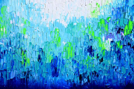Relief Blue 35 - Large Abstract Ocean - Sea