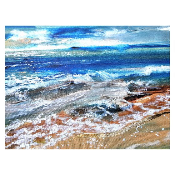 Seascape canvas art, Ocean wall Art, Bedroom Wall Art, Italy Art