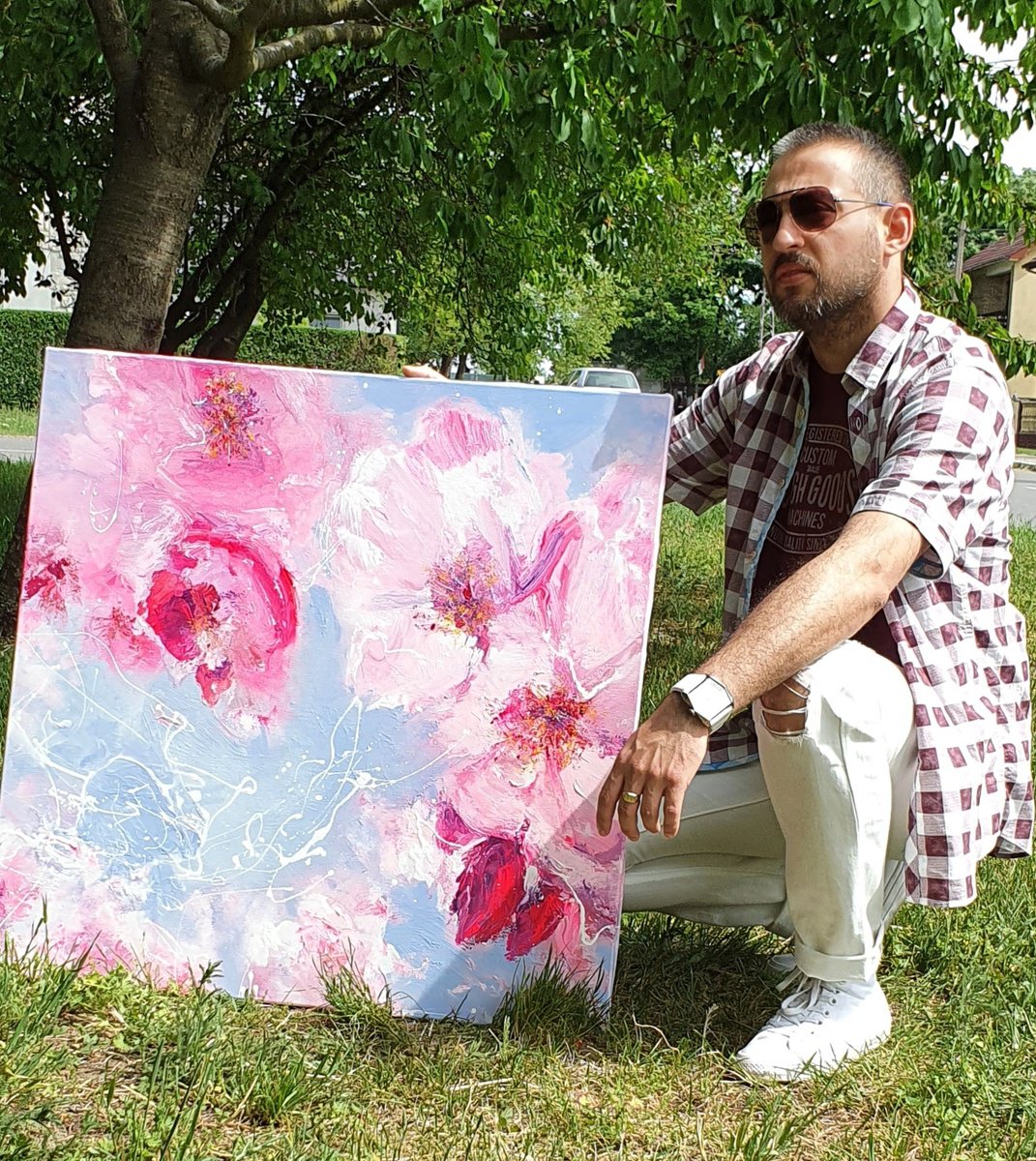  Cherry Blossom Bloom By Ivan Grozdanovski, 31 X 31, Artwork For Sale On Artfinder