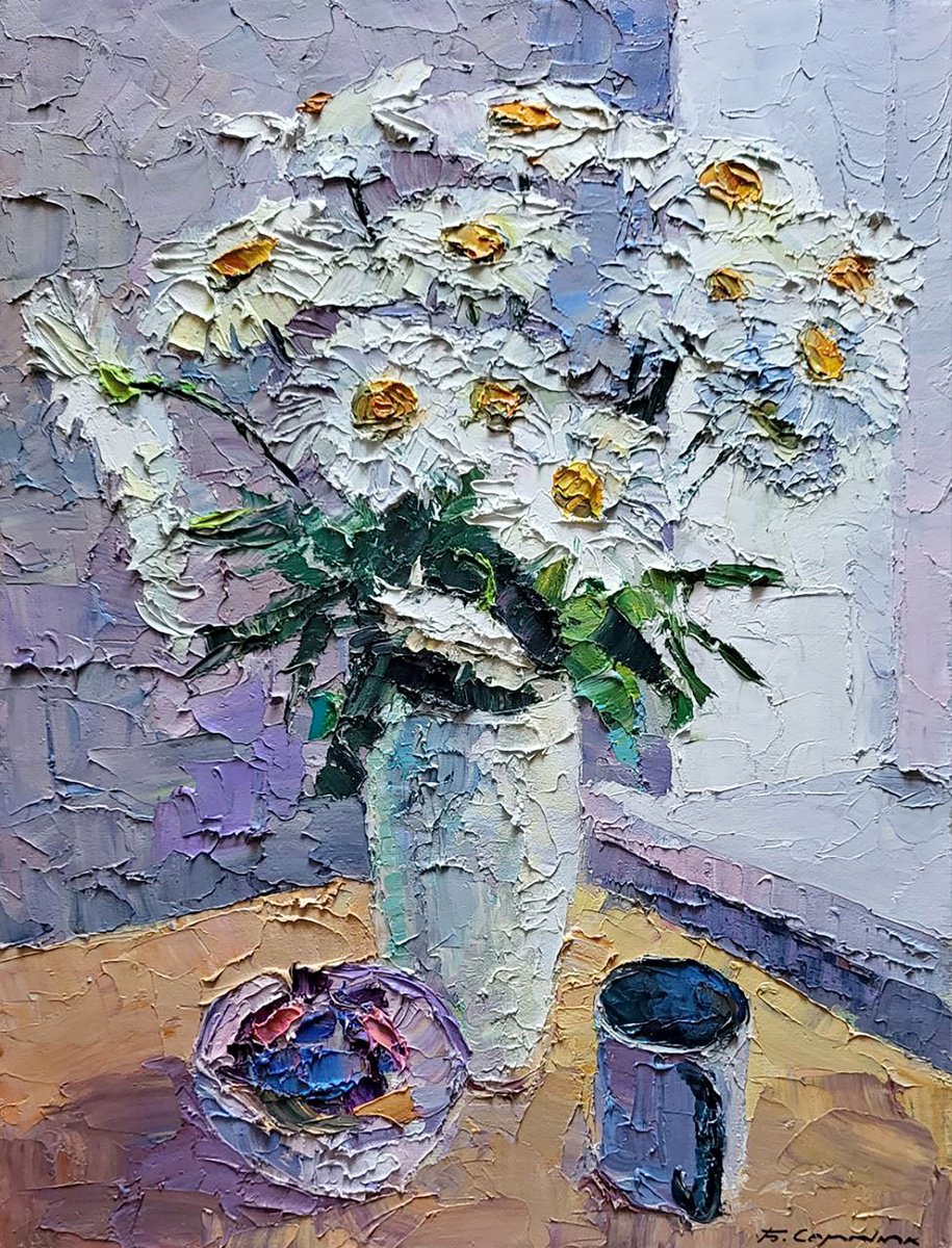 Daisies By Boris Serdyuk, 15 X 20, Artwork For Sale On Artfinder