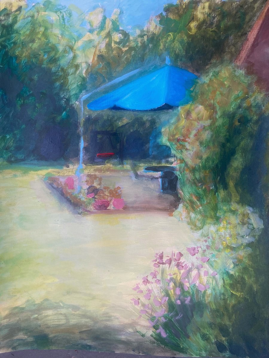 Mid summer garden sketch by Ren Goorman