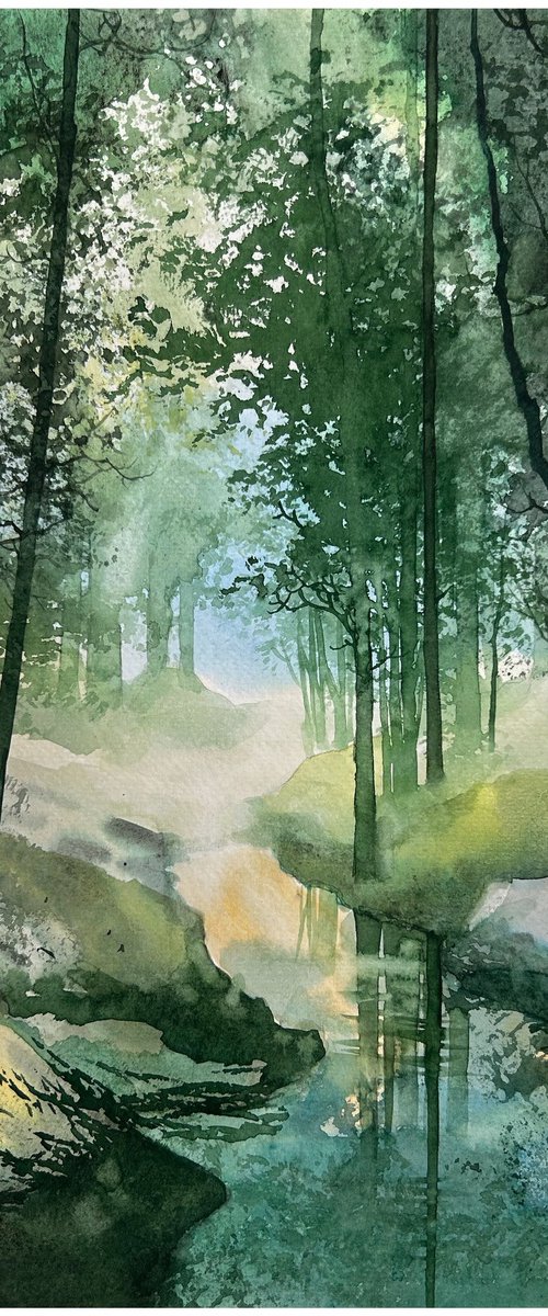 Forest landscape by Nazar Grunyka