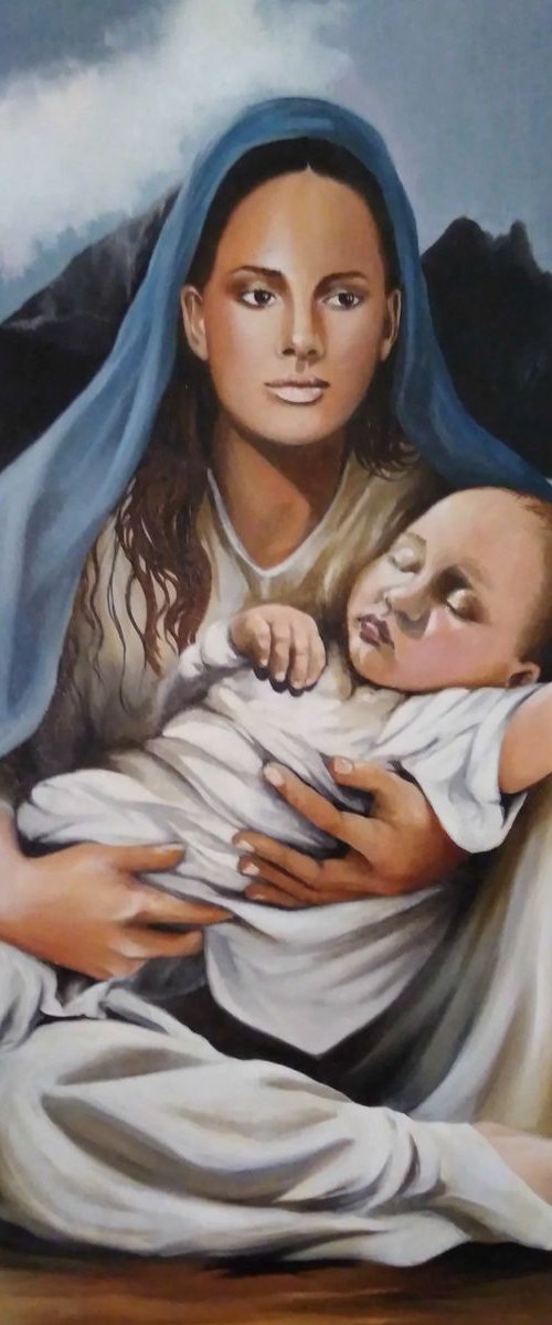 Madonna with Child by Anna Rita Angiolelli