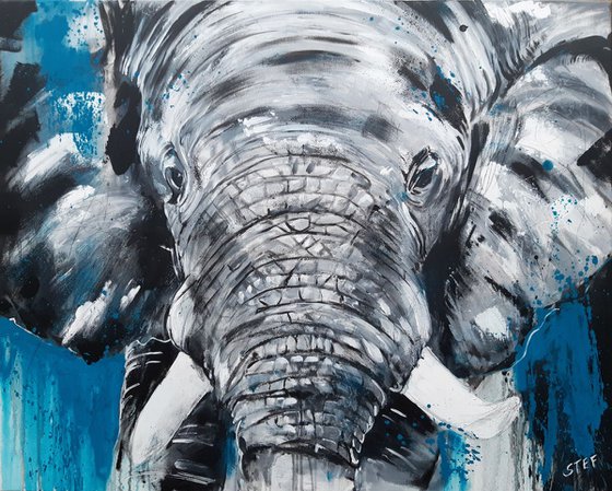 ELEPHANT #8 - Work Series 'One of the big five'