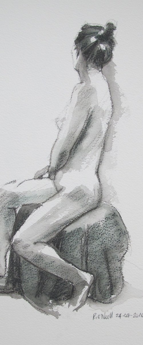 Seated female nude by Rory O’Neill