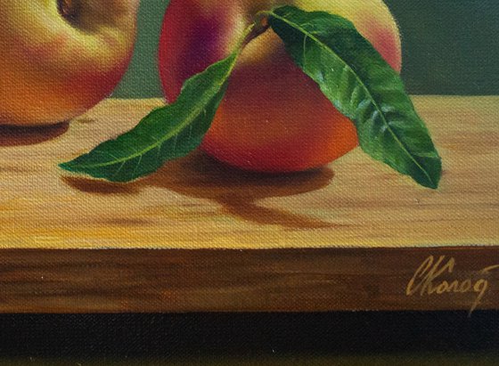 Still Life with Peaches