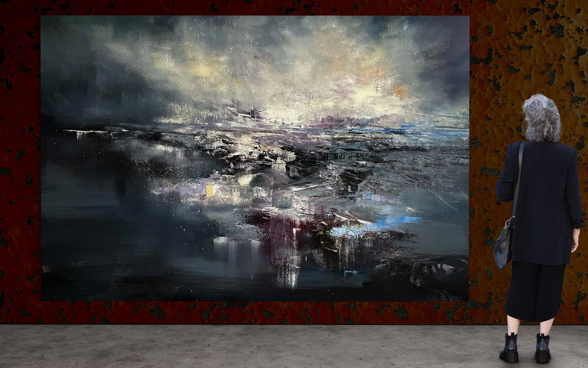 Between Worlds By Ewa Czarniecka, 48 X 32, Artwork For Sale On Artfinder