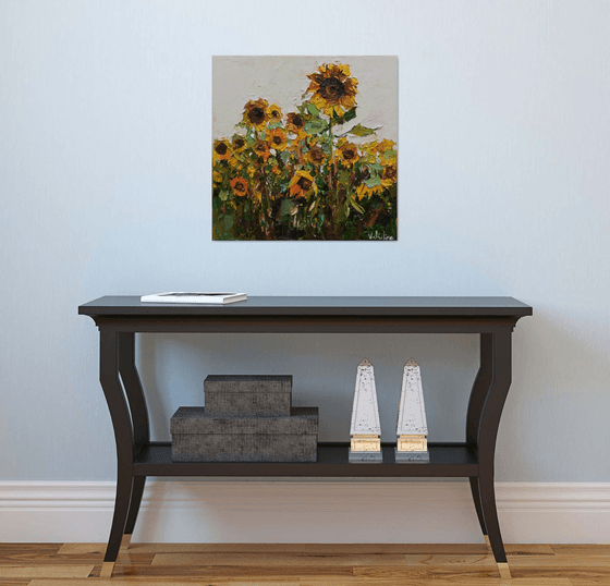 Sunflowers  Original Impasto Oil painting