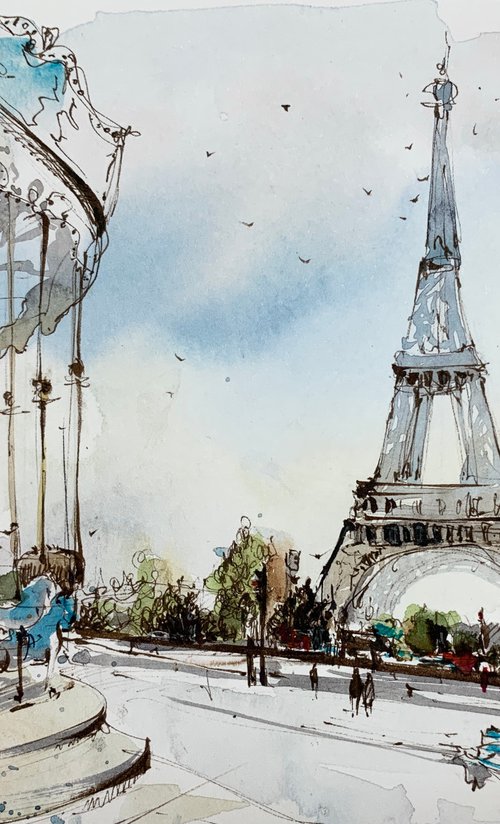 The Eiffel Tower. Paris by Eugenia Gorbacheva
