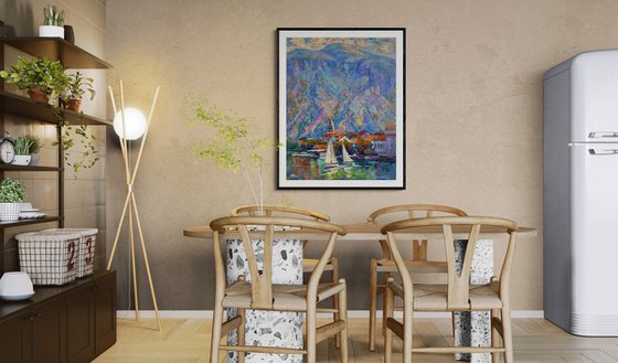 "Evening in the mountains"