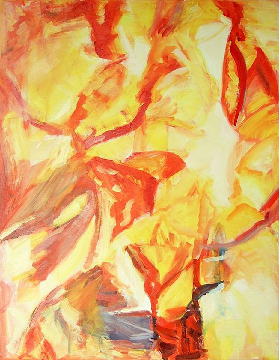 Organic Landscape Oil Painting By Sebastian Rudko, 20 X 26", Off, Original Artwork