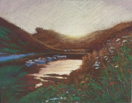 Boscastle, Cornwall - plein air evening study