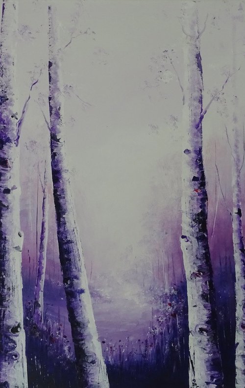 Silver Birch 'Days to remember' by Mel Davies Original Art