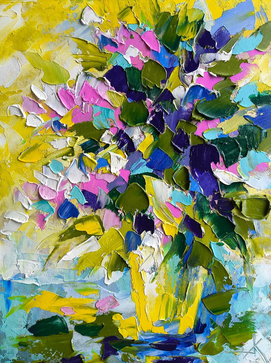 Impressionistic Botanical Oil Painting By Anastasia Kozorez, 7 X 10, The Scent Of May, Original Artwork