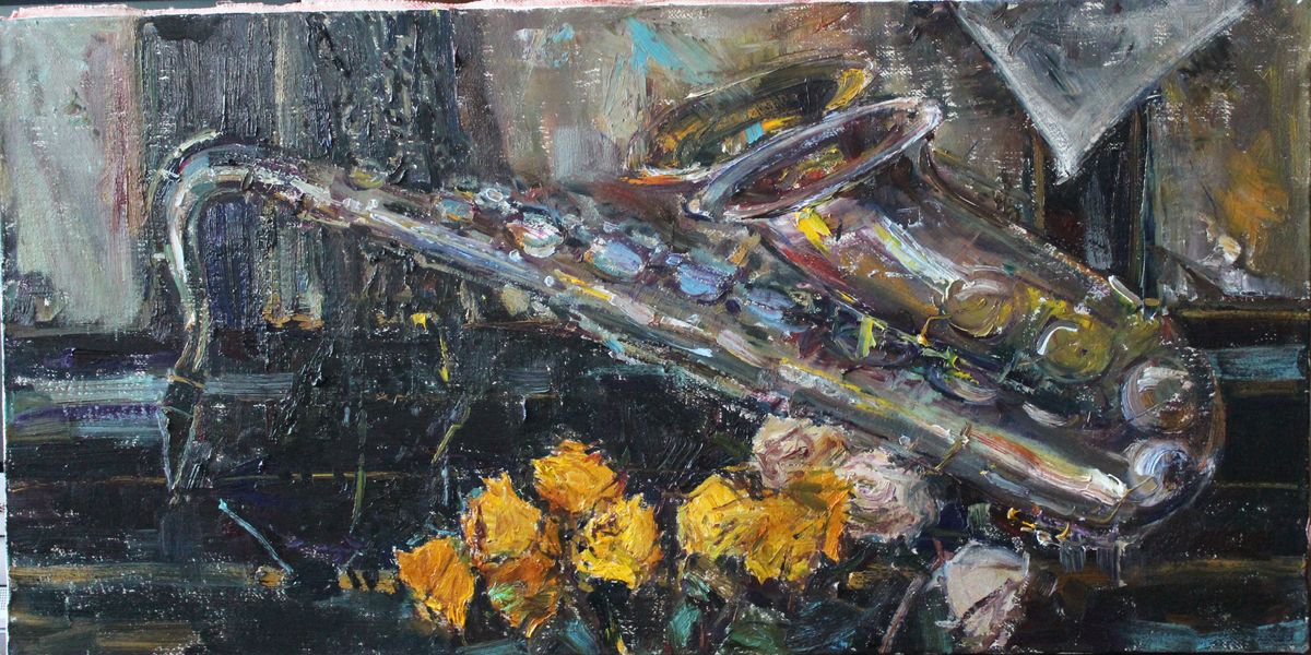 Saxophone by Aleksandra Kodentceva