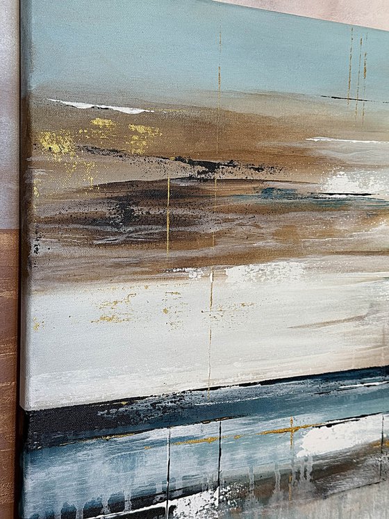 Azure Shores Diptych