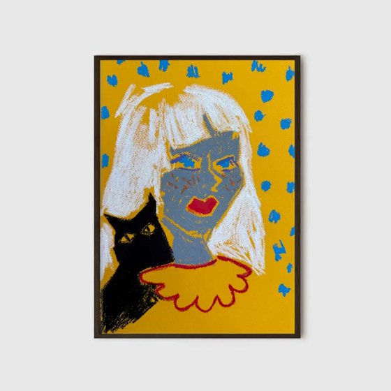 Girl and Cat Portrait