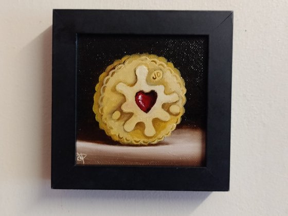 Little Jammie Dodger cookie still life