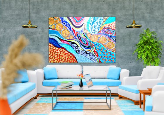 Abstract Journey to the Sea