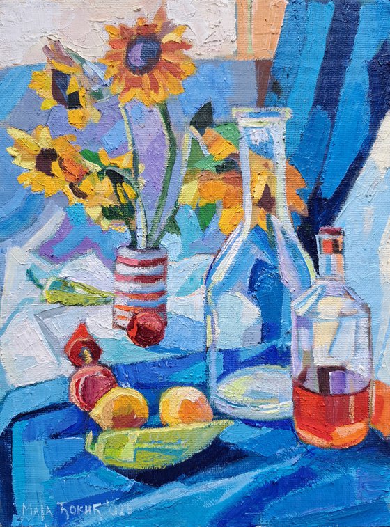 Still life with sunflowers 🌻,  1