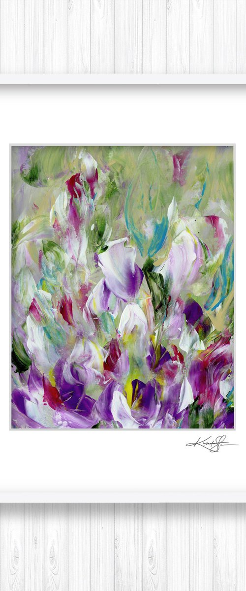 Tranquility Blooms 8 - Flower Painting by Kathy Morton Stanion by Kathy Morton Stanion