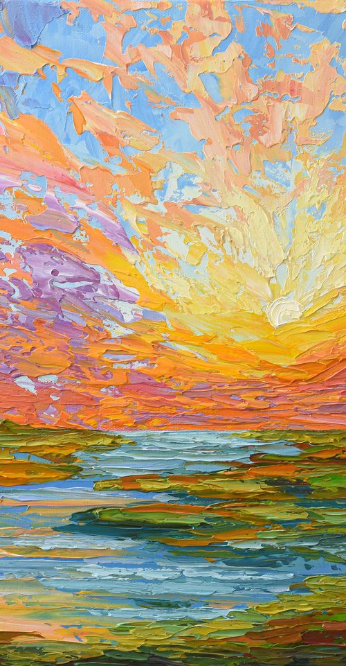 Lake Sunset by Olga Tkachyk