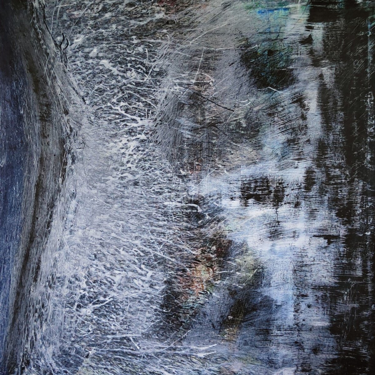 Abstract Acrylic Painting By Carlos Alberto Rizzotti, 31 X 31, Connessione, Original Artwork