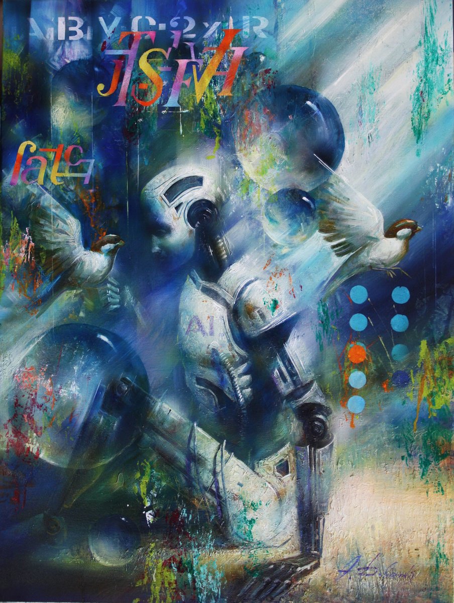 Impressionistic Portrait Oil Painting By Alexandr Dobrodiy, 24 X 31, ???????? ????? 2Ls., Original Artwork